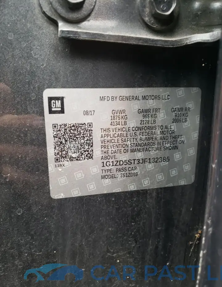 1G1ZD5ST3JF132385# 12