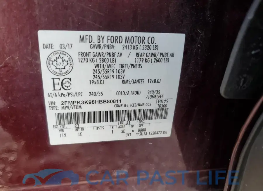 2FMPK3K98HBB80811# 14