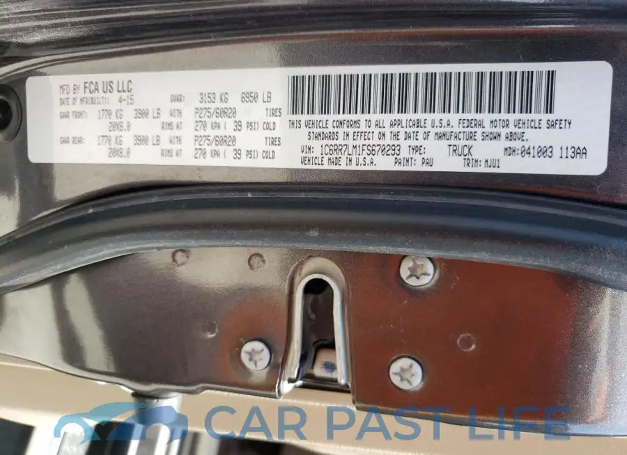 1C6RR7LM1FS670293# 12
