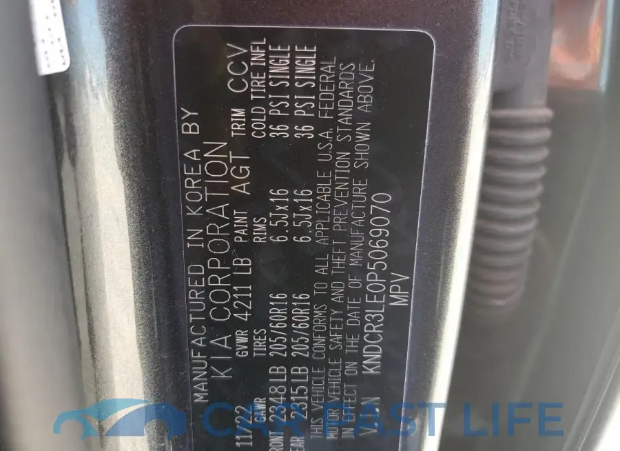 KNDCR3LE0P5069070# 13