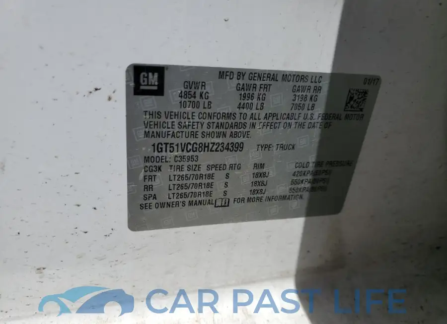 1GT51VCG8HZ234399# 12