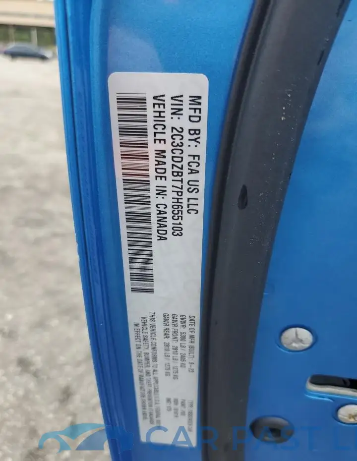 2C3CDZBT7PH655103# 12