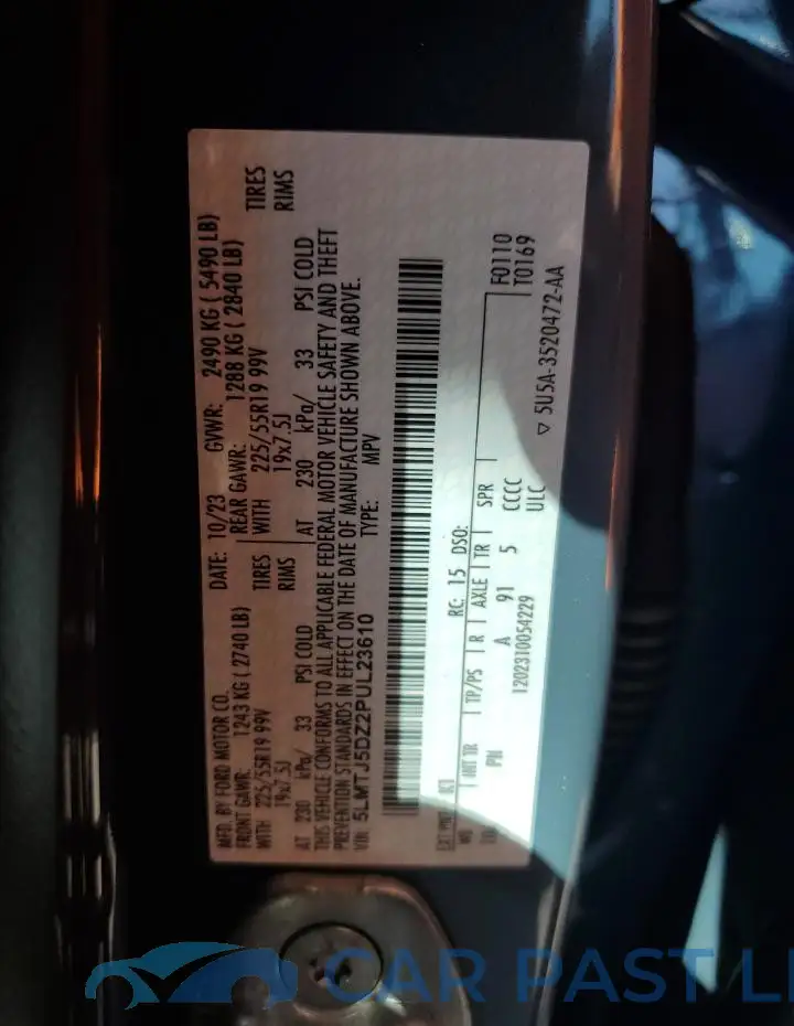 5LMTJ5DZ2PUL23610# 13