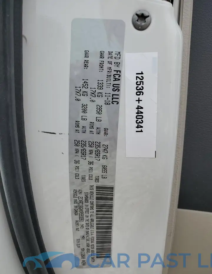 2C4RC1BGXKR593261# 13
