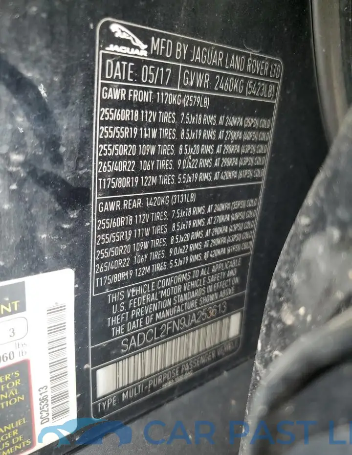 SADCL2FN9JA253613# 13