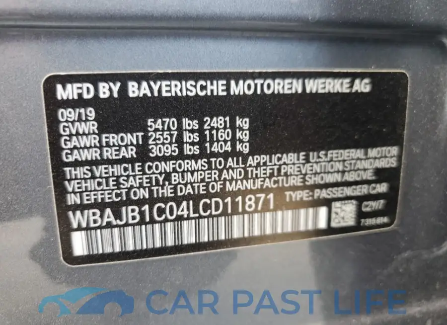 WBAJB1C04LCD11871# 12