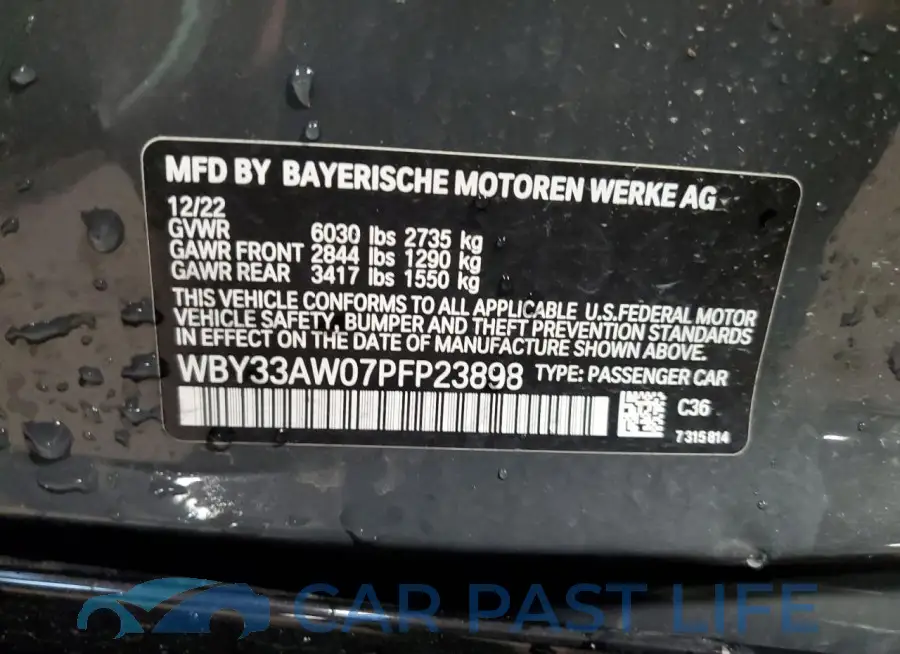 WBY33AW07PFP23898# 13