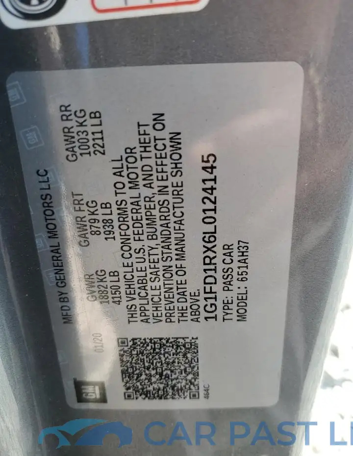 1G1FD1RX6L0124145# 13