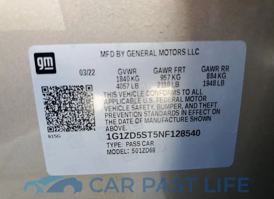 1G1ZD5ST5NF128540# 13