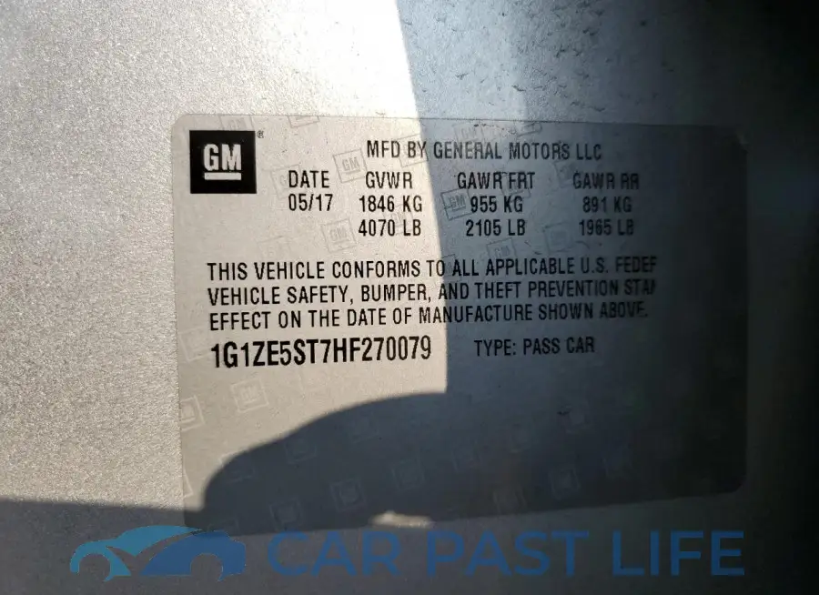 1G1ZE5ST7HF270079# 12
