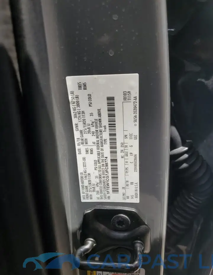 1FTEW1CG7JFC98774# 12