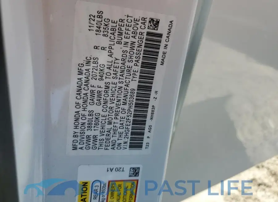 2HGFE2F52PH503689# 12