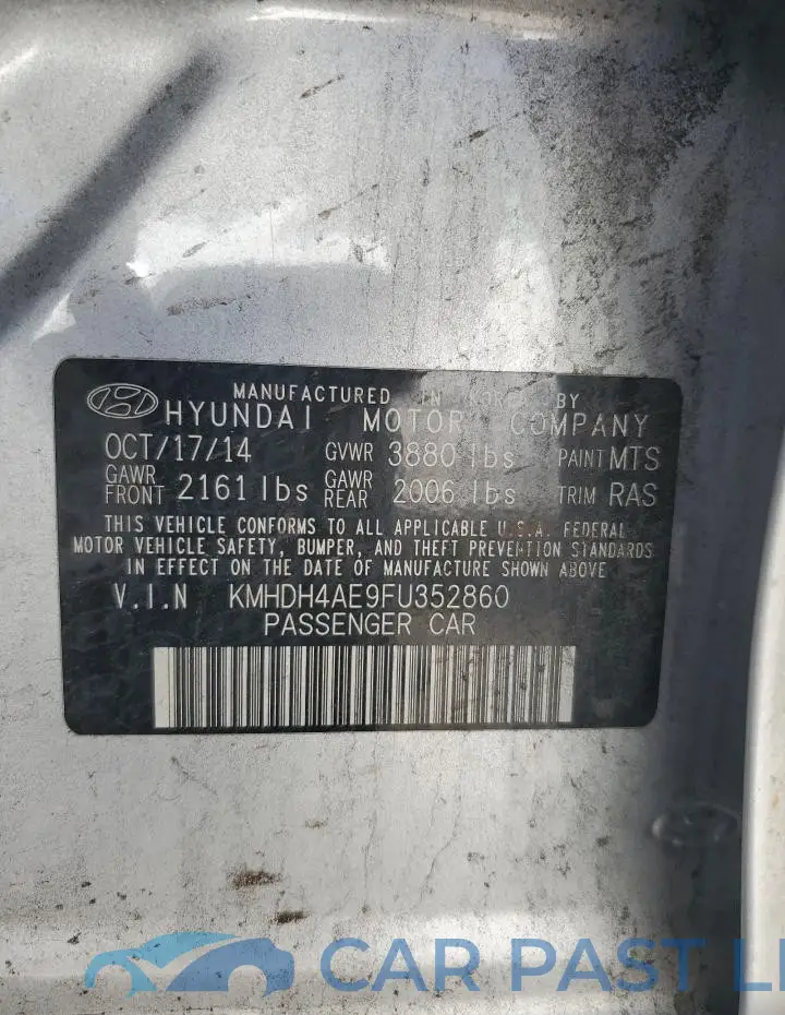 KMHDH4AE9FU352860# 12