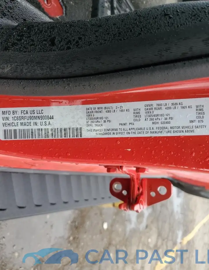 1C6SRFU90MN900844# 12