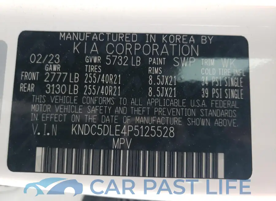 KNDC5DLE4P5125528# 12