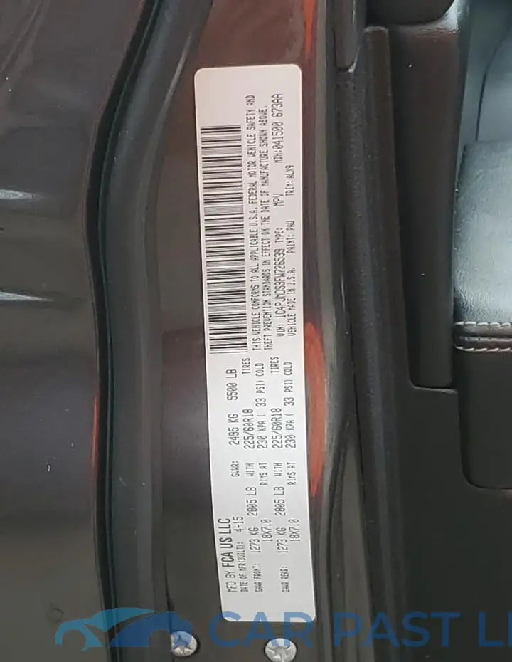 1C4PJMDS9FW726539# 13