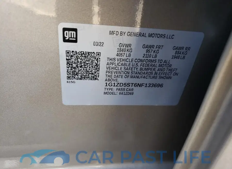 1G1ZD5ST6NF133696# 13