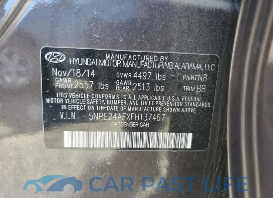 5NPE24AFXFH137467# 12