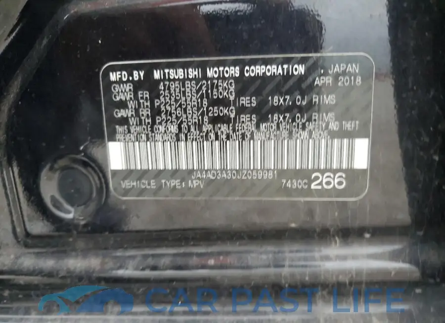 JA4AD3A30JZ059981# 13