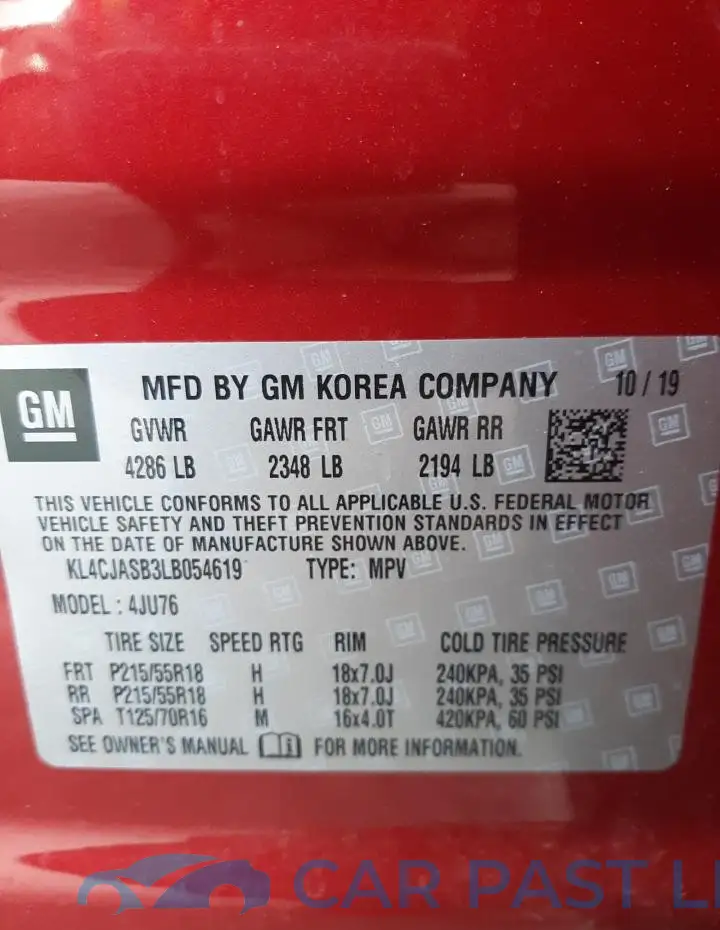 KL4CJASB3LB054619# 13
