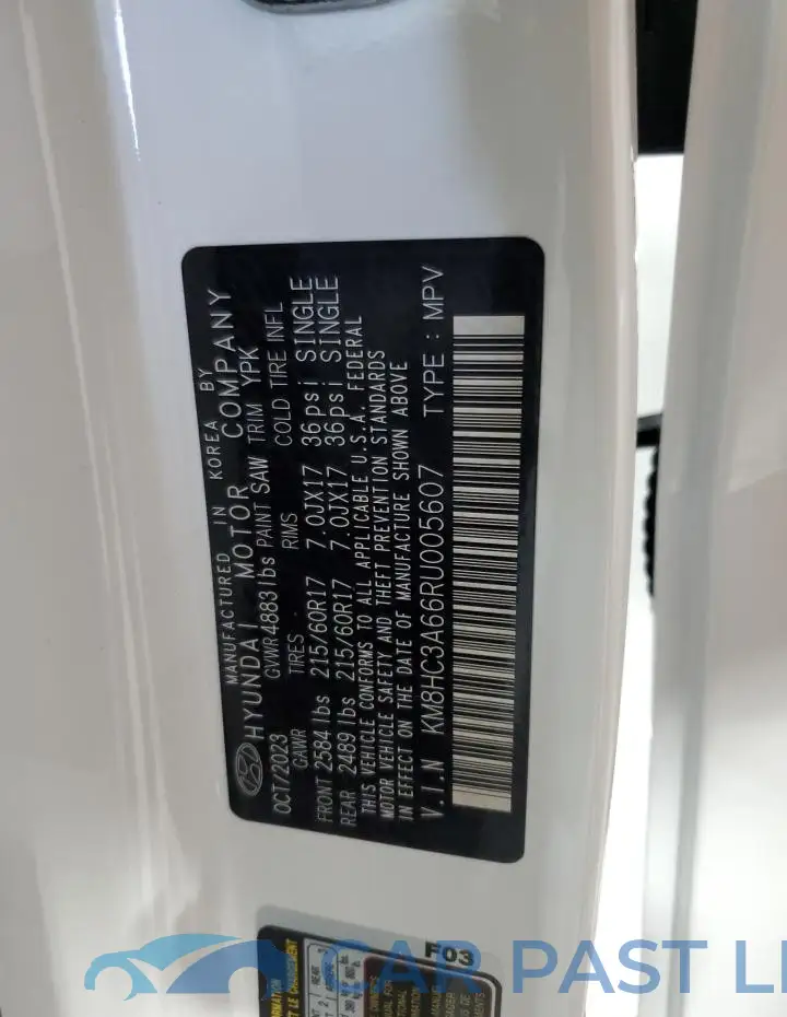 KM8HC3A66RU005607# 12