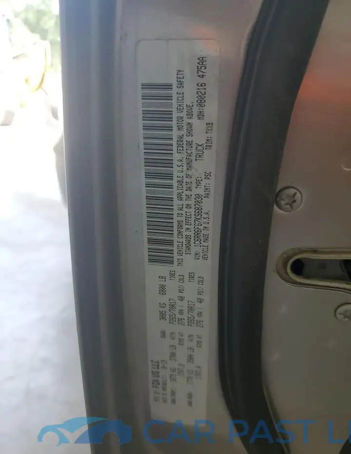 1C6RR6FG7KS687030# 12