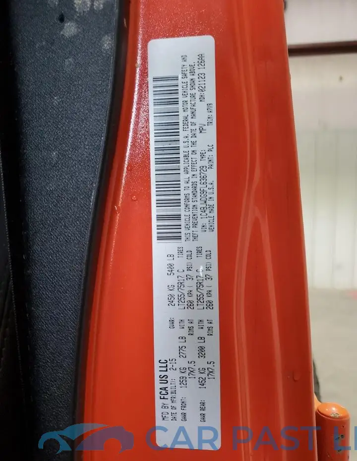 1C4BJWDG9FL636729# 12