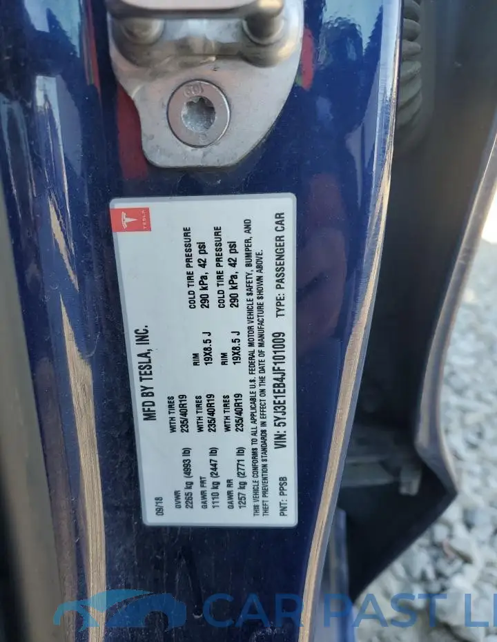 5YJ3E1EB4JF101009# 12