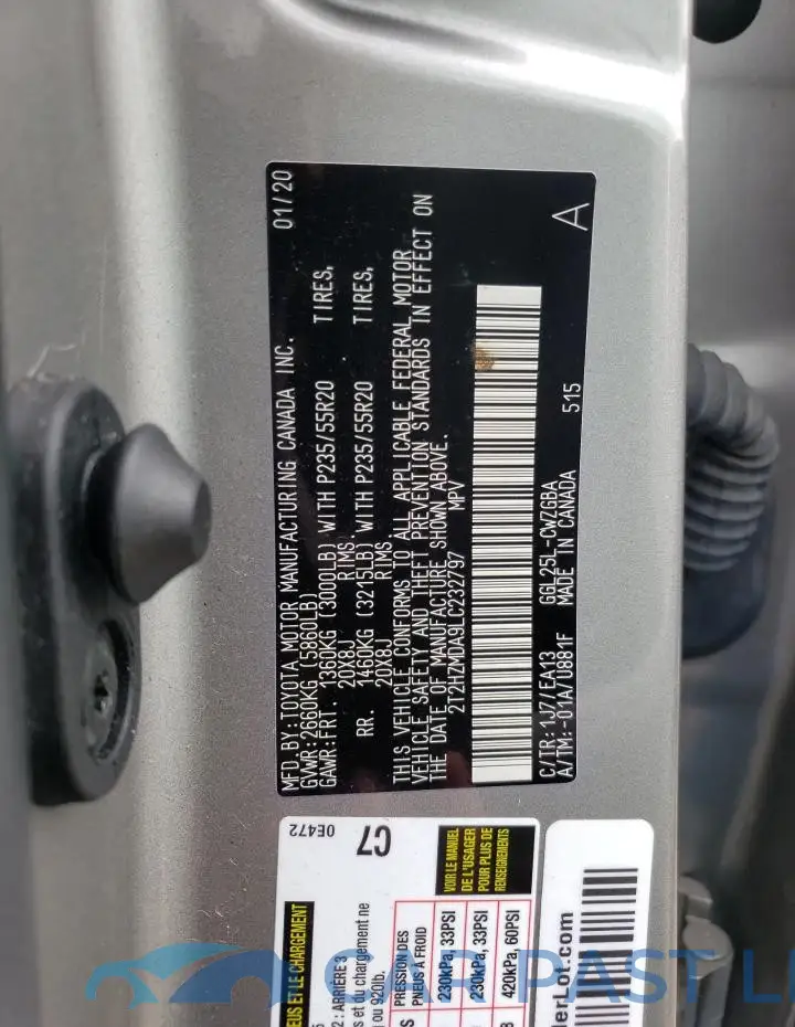 2T2HZMDA9LC232797# 13