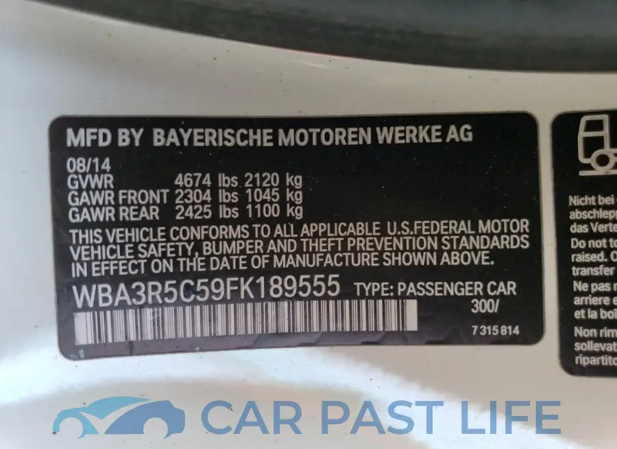 WBA3R5C59FK189555# 12