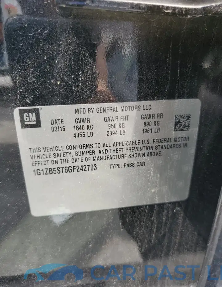 1G1ZB5ST6GF242703# 12