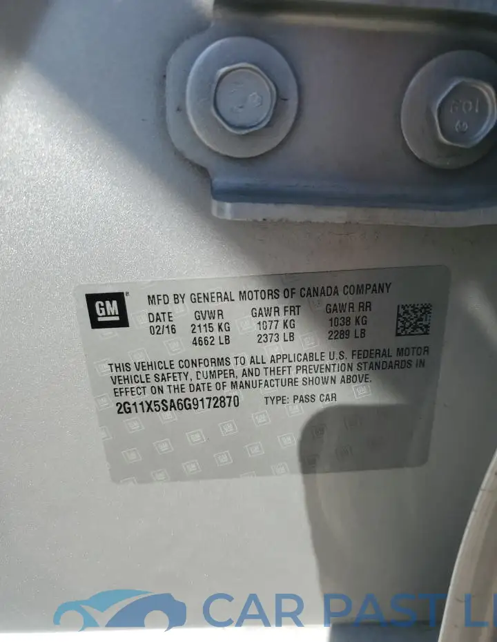 2G11X5SA6G9172870# 12