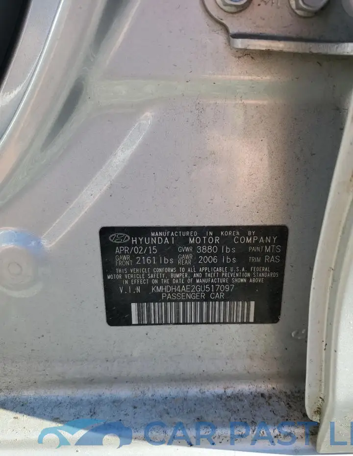 KMHDH4AE2GU517097# 12