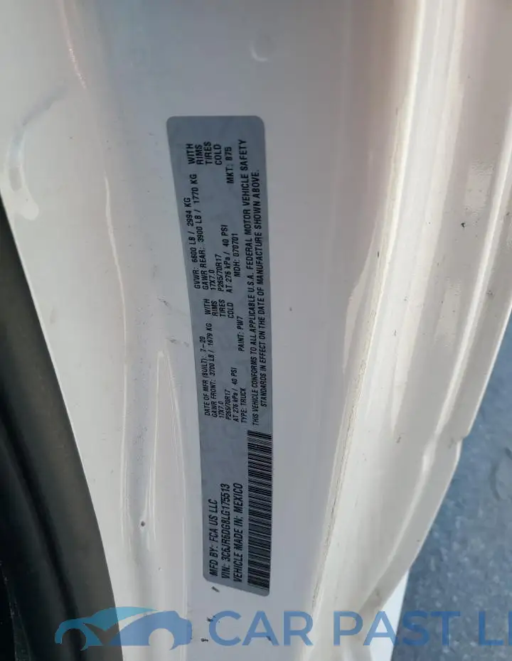 3C6JR6DG8LG175513# 12