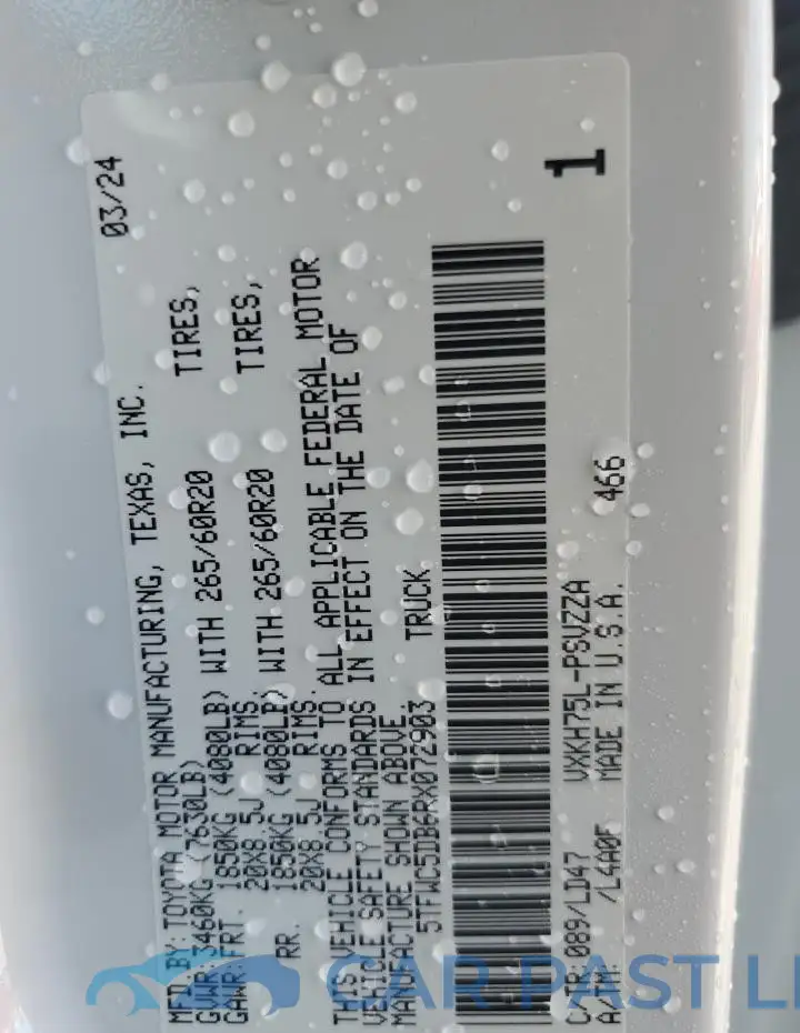 5TFWC5DB6RX072903# 12