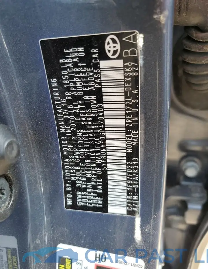 5YFBURHE0GP470403# 12
