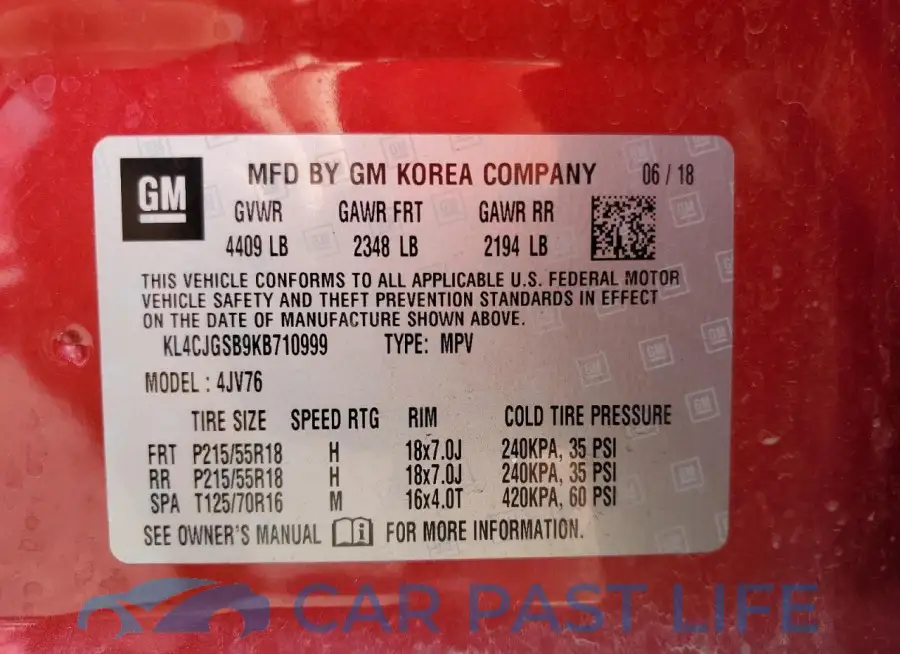 KL4CJGSB9KB710999# 13