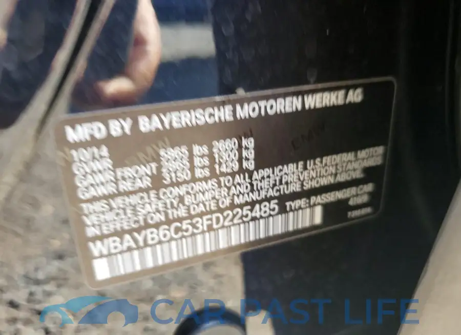 WBAYB6C53FD225485# 12