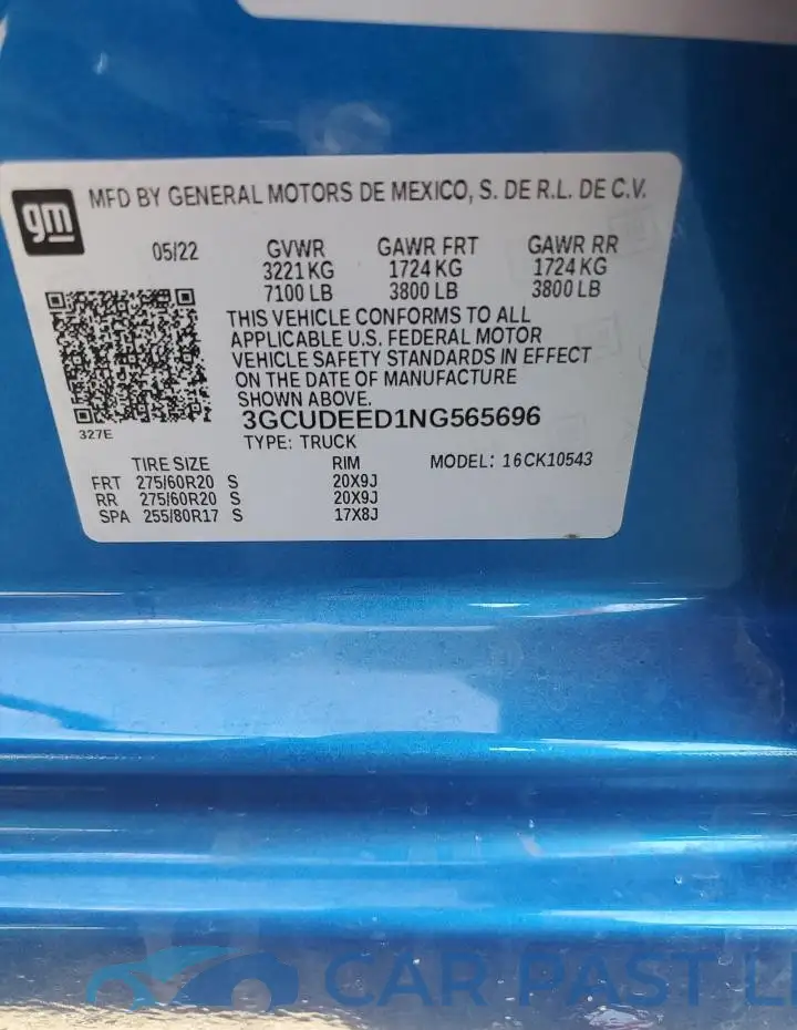 3GCUDEED1NG565696# 12