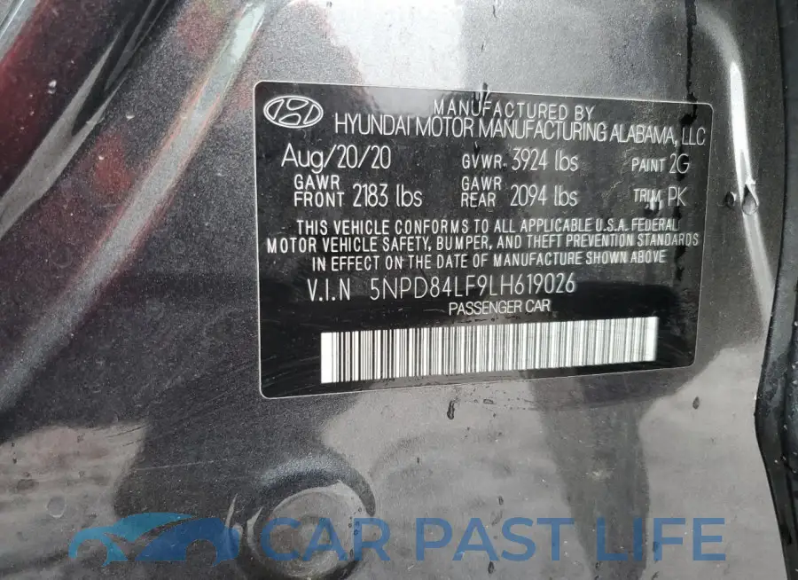 5NPD84LF9LH619026# 12