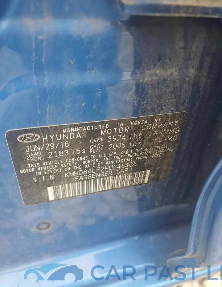 KMHD84LF2HU246436# 12