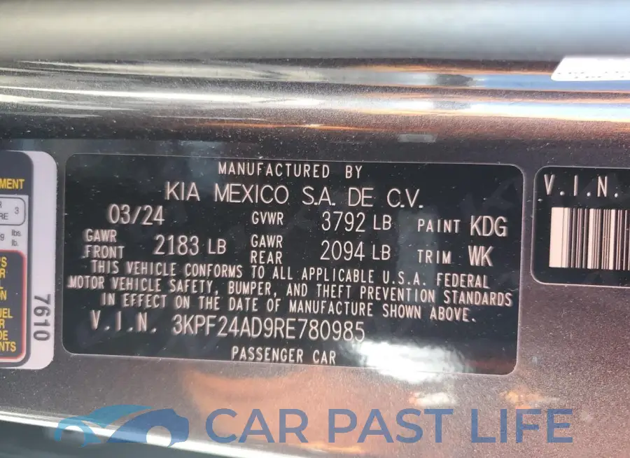 3KPF24AD9RE780985# 13