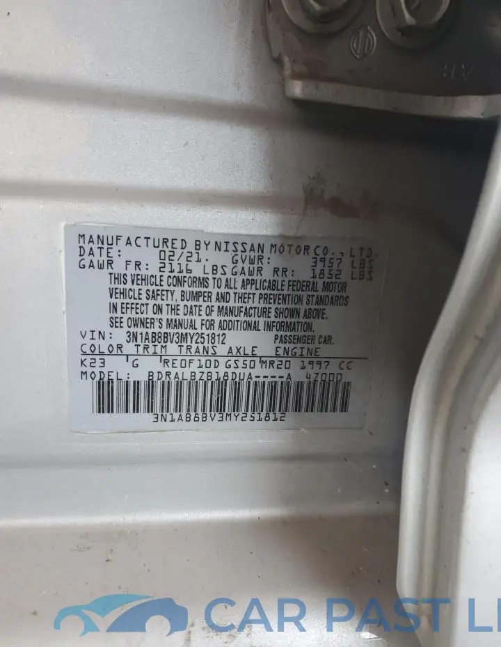 3N1AB8BV3MY251812# 12