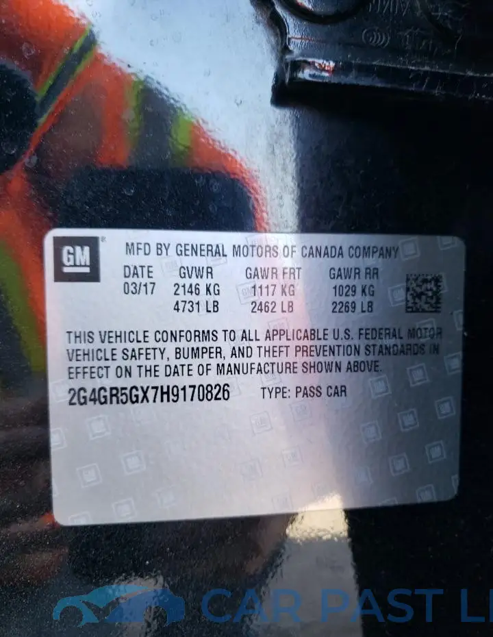 2G4GR5GX7H9170826# 12
