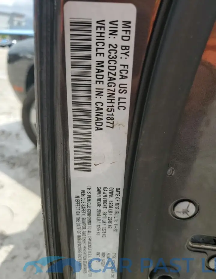 2C3CDZAG7NH151877# 12