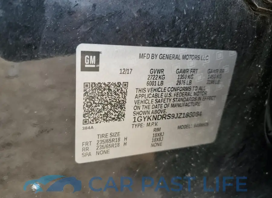 1GYKNDRS9JZ186084# 13