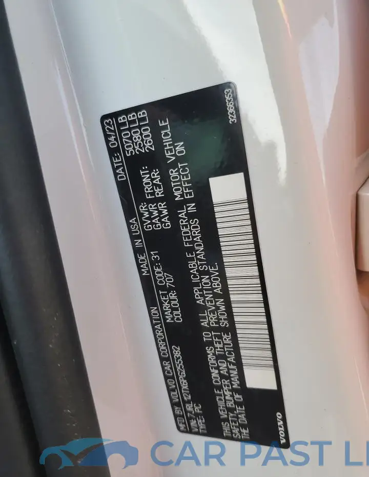 7JRL12TX6PG255382# 13