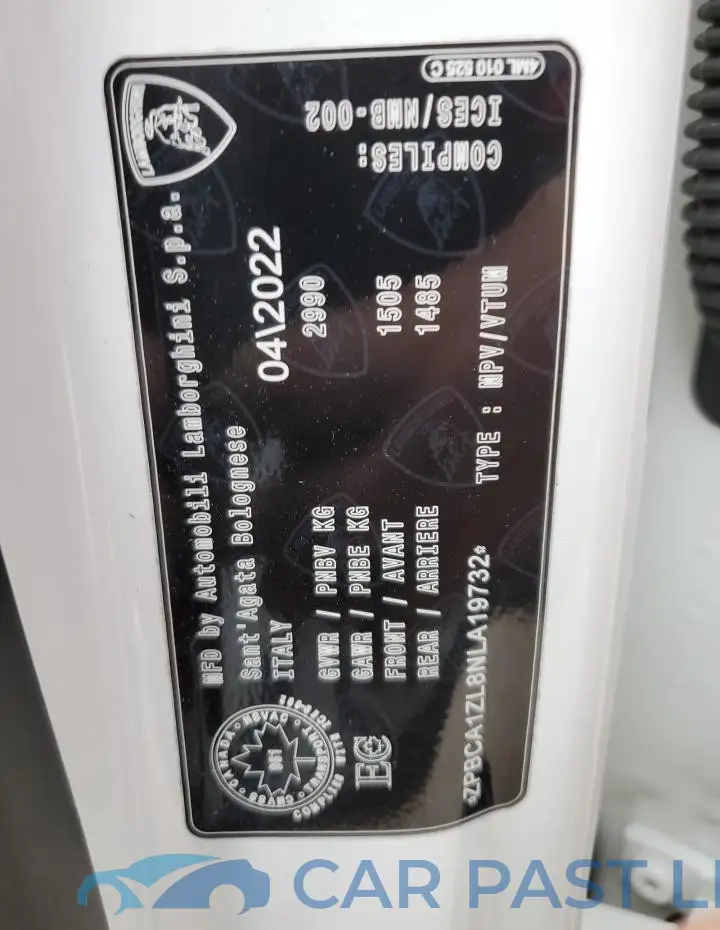 ZPBCA1ZL8NLA19732# 14