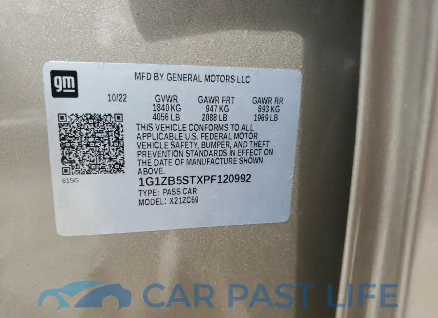 1G1ZB5STXPF120992# 12
