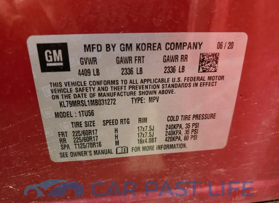 KL79MRSL1MB031272# 13